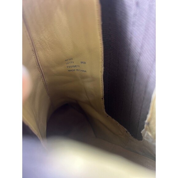 Coach Womens Letty Leather Wedge Heeled Ankle Boots Size 9.5B Brown Party Chic - Picture 8 of 8